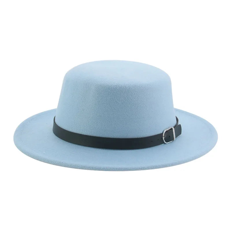 Gefilzter Herren Hut – Einfarbiger Klassischer Fedora mit Gürtelband, Casual & Formeller Winterhut Kaufschwan®