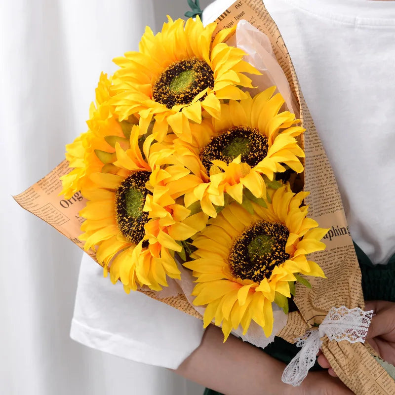 kuenstliche-sonnenblumen-blumenstrauss-herbstdeko-garten-wohndeko-hochzeit – Kaufschwan®