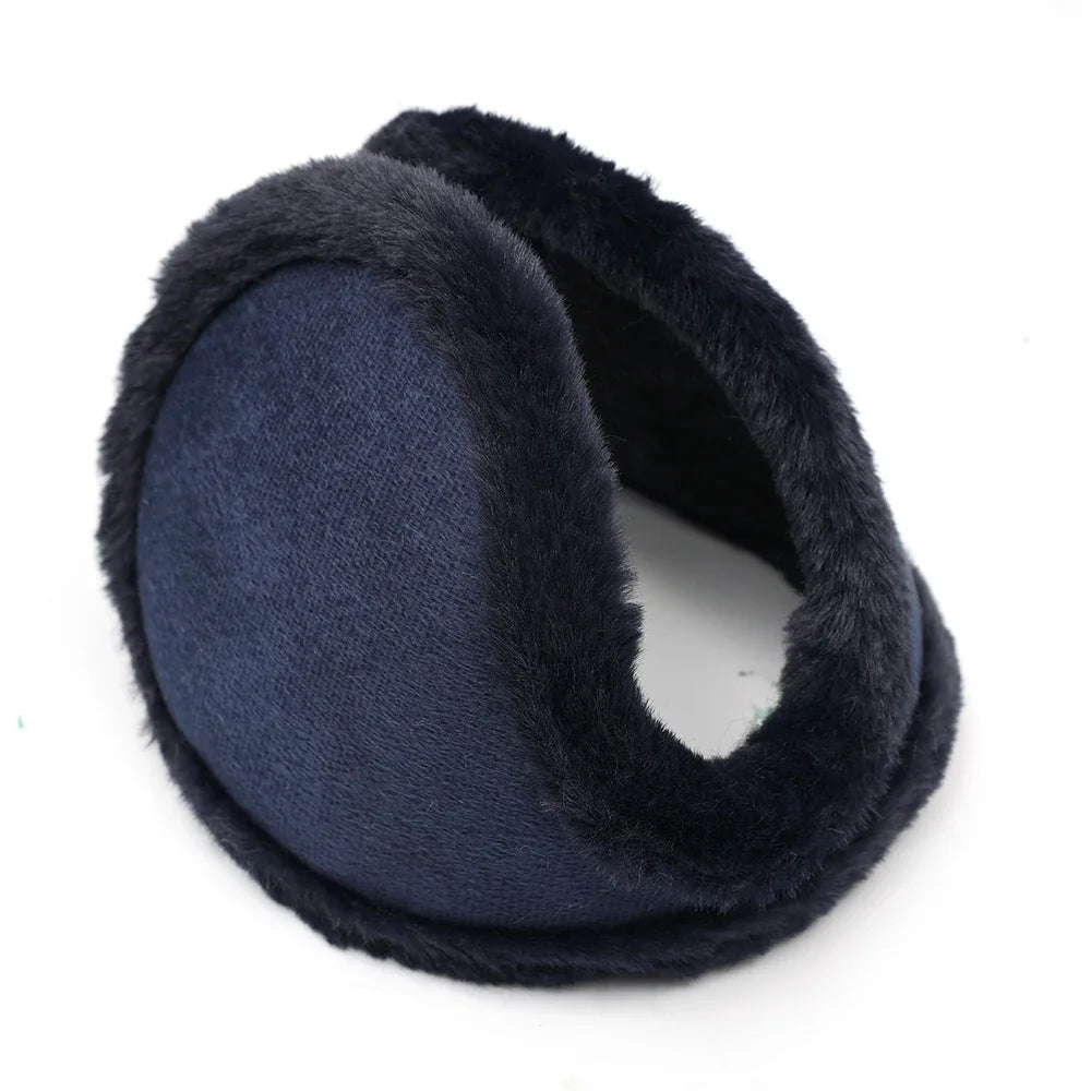 Unisex Warme Fell Ohrwärmer – Damen & Herren Samt Plüsch Ohrschützer | Verdickte Winter Ohrprotektoren für Outdoor, Radfahren & Ski Kaufschwan® Blau