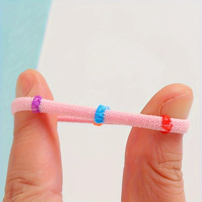 50/100/200/300 Stück Bunte Elastische Haargummis | Strapazierfähige Weiche Dehnbare Pferdeschwanzhalter für Damen & Mädchen | Großpackung Kaufschwan®