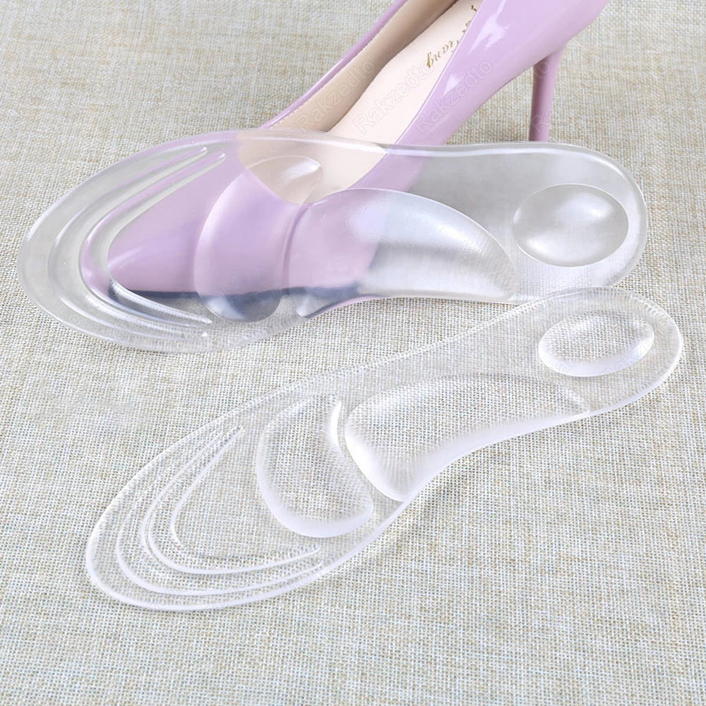 Medizinische Silikon Orthopädische Einlegesohlen Damen | Fußgewölbeunterstützung & Massage Gel Pads bei Plattfüßen & Plantarfasziitis Kaufschwan®