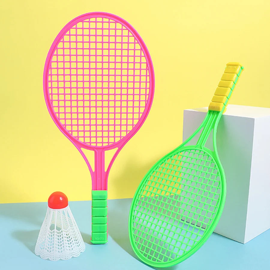 4 Stück Mini Badminton & Tischtennis Set – Interaktives Plastik Schlägerset mit 2 Bällen | Spaßiges Bewegungsspiel für Kinder Kaufschwan®