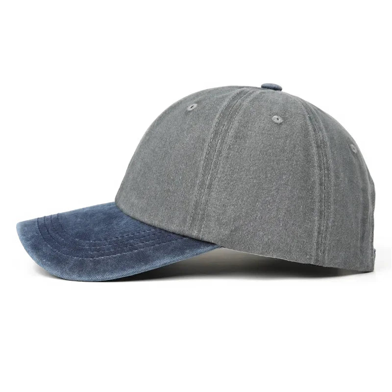 Vintage Washed Baseballkappe | Herren & Damen Farblich Abgestimmte Sonnenkappe | Lässige Snapback Hip Hop Kappe für Frühling & Sommer Kaufschwan®