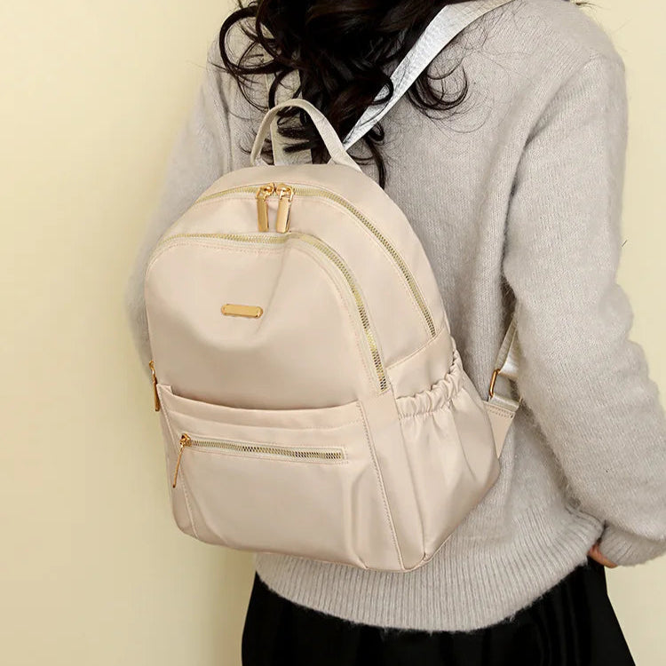 Großraum-Rucksack für Damen | Nylon Freizeit-Reise-Rucksack | Vielseitiger Solider Tagesrucksack für Frauen Kaufschwan®