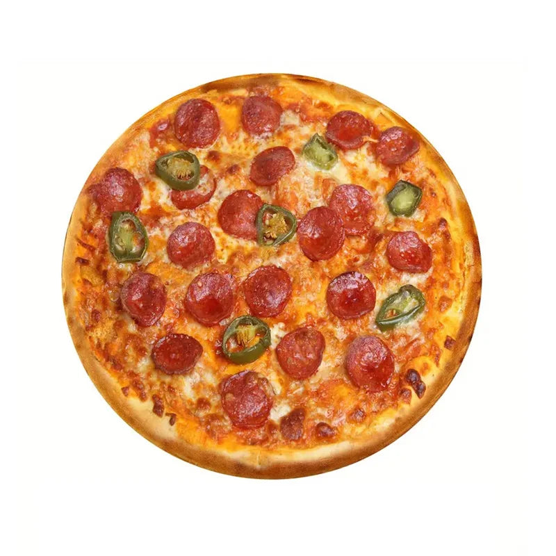 Warme & Weiche Pizza Flanell Decke – Runde Kuscheldecke für Zuhause, Sofa & Reisen Kaufschwan® Pizza 180x180cm