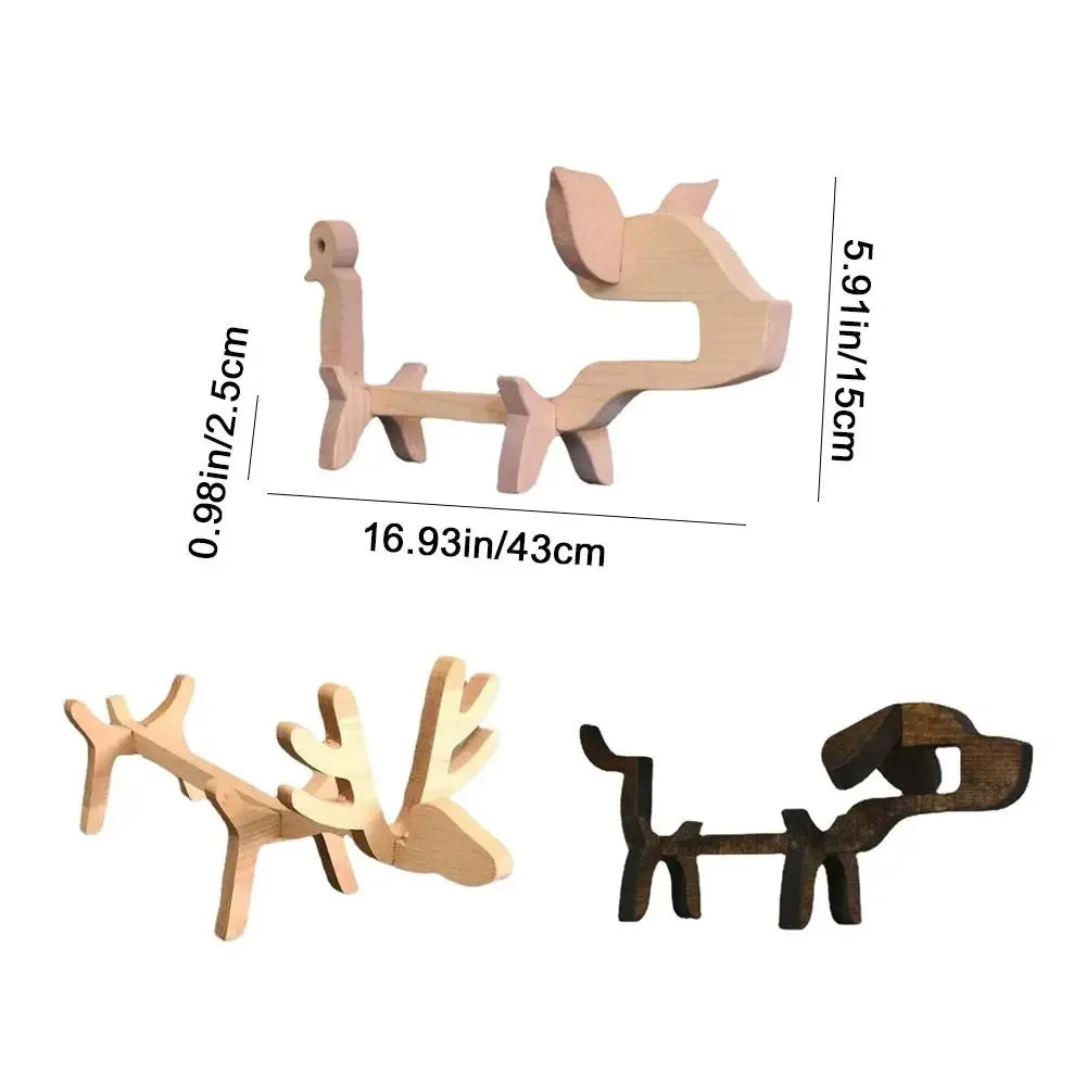Niedlicher Schweinchen Weinflaschenhalter aus Holz – Kreativer Tier-Flaschenständer | Dekoratives Geschenk für Weinliebhaber & Partys