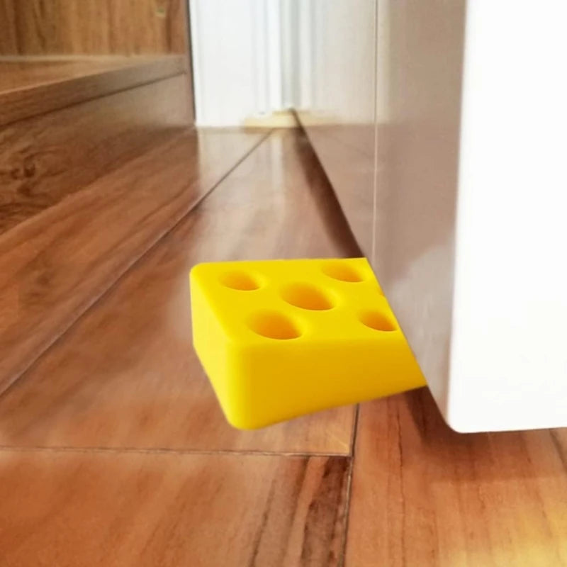 3er-Set Silikon Käse Türstopper – Lustiger Türkeil | Wiederverwendbarer Anti-Kollisions Türhalter für Zuhause, Büro & Klassenzimmer Kaufschwan®