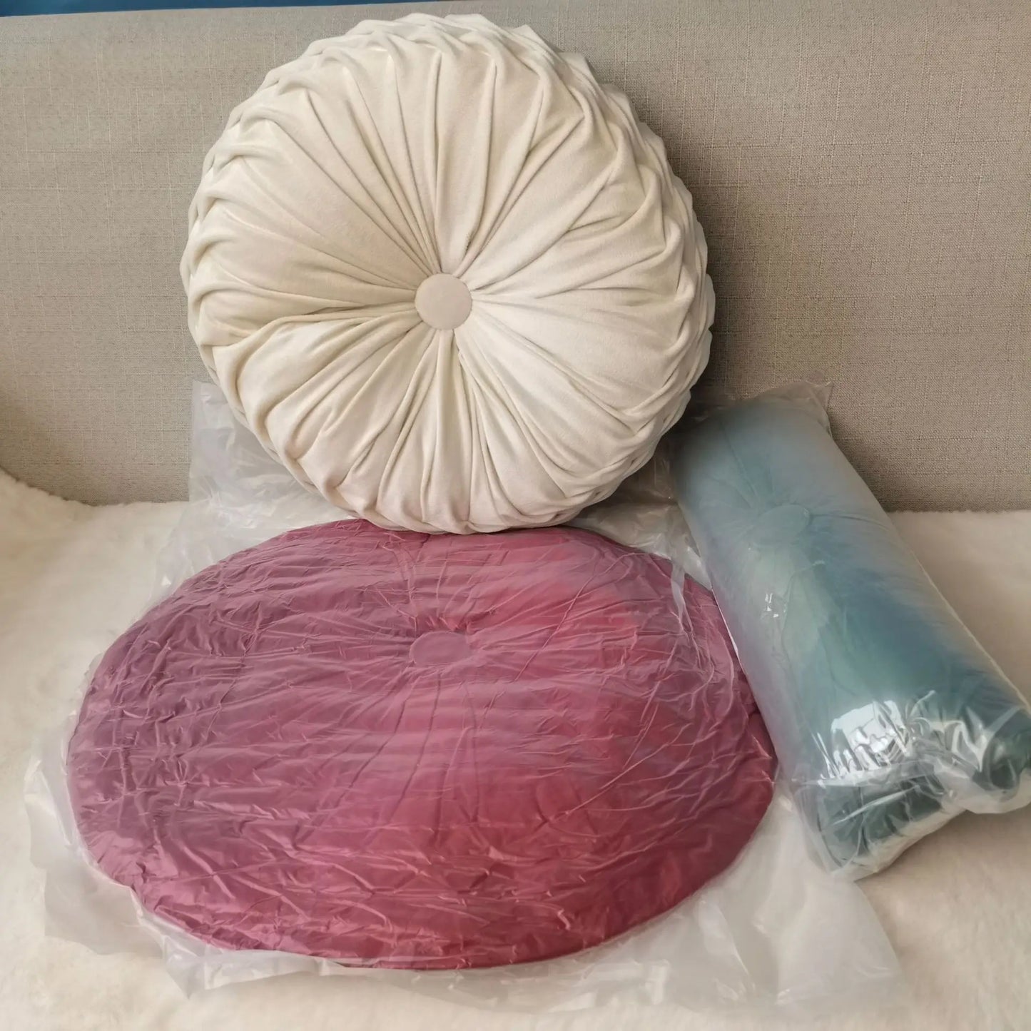 Kürbis Rundes Kissen | Gefaltetes Rad-Kissen | Rücken- & Taillenstütze | Futon Sitzkissen | Gemütliche Stuhl-Dekoration Kaufschwan®