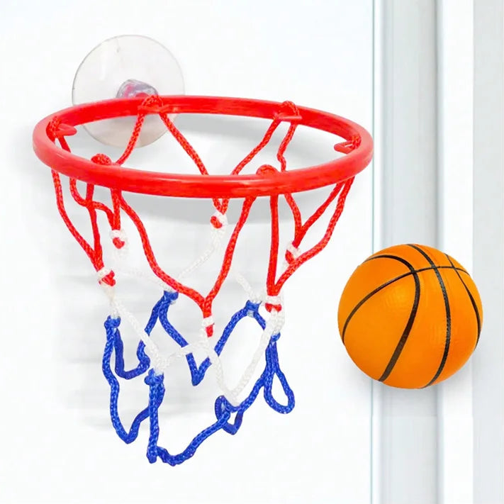 Mini Basketball Set mit Handgelenkband – Elastischer Gummiball Tischspielzeug | Lustiges Sportspiel zur Kinderkoordination & Bewegung Kaufschwan®