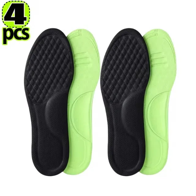 12/2 Stück Weiche Memory Foam Orthopädische Einlegesohlen | Deodorierend & Antibakteriell für Sport & Alltag Kaufschwan®