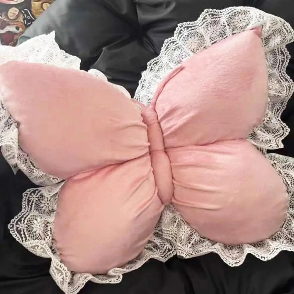 Süßes Prinzessin Schmetterling Kissen | Büro, Wohnzimmer, Schlafzimmer, Auto Sofa Kissen | Schleifen-Dekor Beschreibung: Kaufschwan®