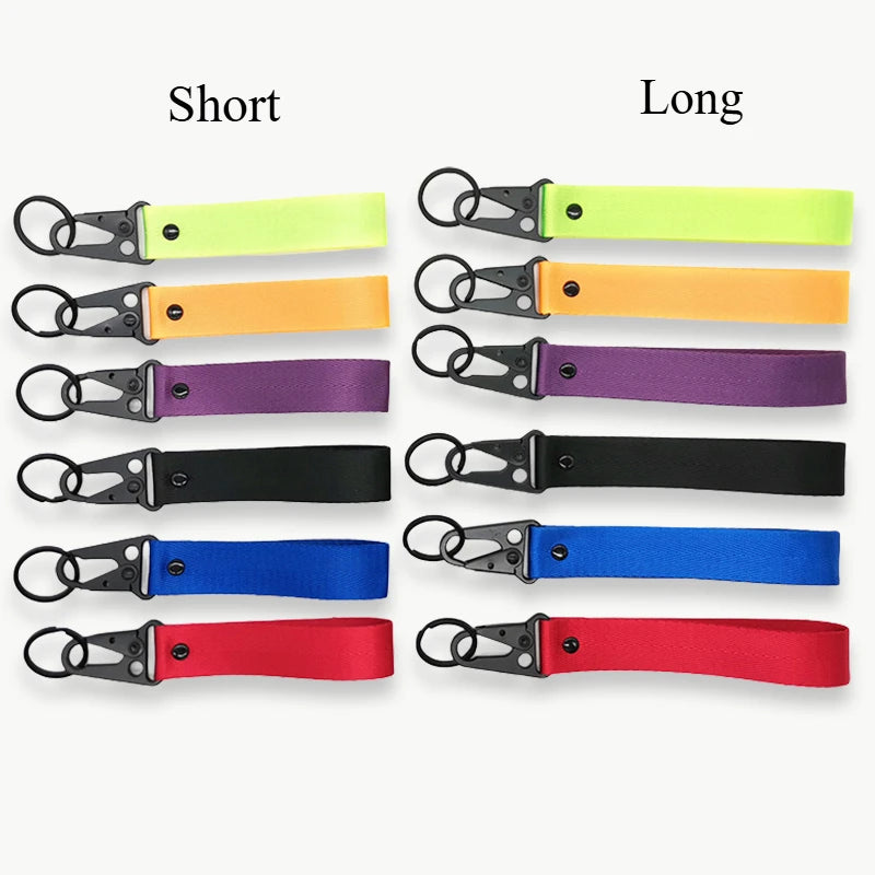 Personalisierter Schlüsselanhänger fürs Handgelenk – Mit eigenem Text oder Logo | Lanyard mit Clip für Auto & Motorrad, Unisex Design