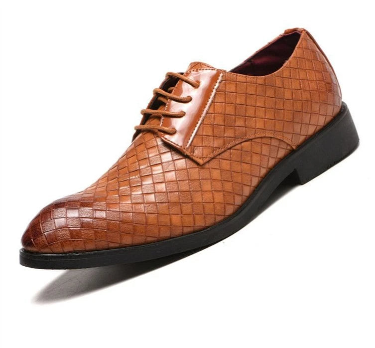 Herren Schnürschuhe Herbst/Winter – Elegante Spitzleder-Businessschuhe | Formelle Schuhe für Büro, Party & Feier zum Günstigen Preis Kaufschwan®
