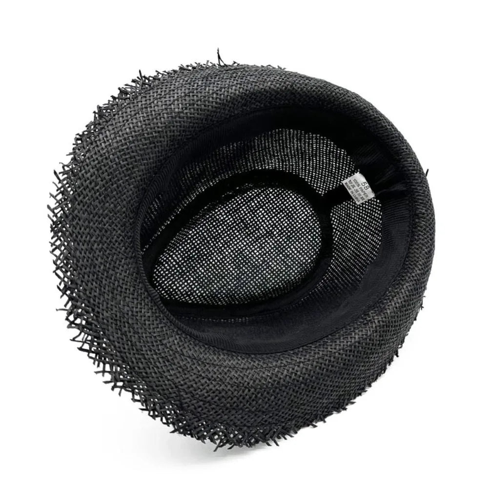 Strohhut für Damen & Herren – Atmungsaktiver Cowboy Sonnenhut mit breiter Krempe, Sommer Beach Jazz Cap Kaufschwan®
