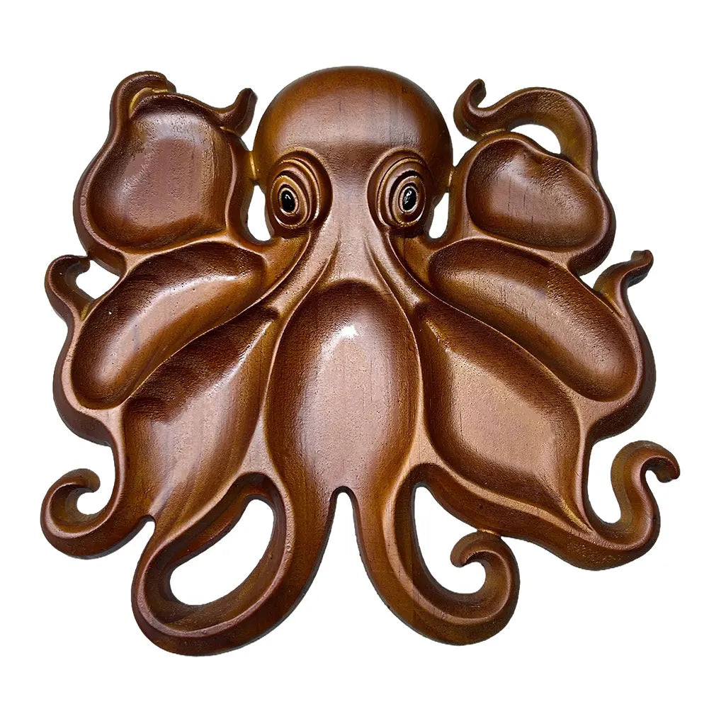 Oktopus Servierbrett aus Holz im Ozean-Design – Charcuterie- & Käseplatte für Käse, Fleisch, Brot & Obst Kaufschwan® Design 2
