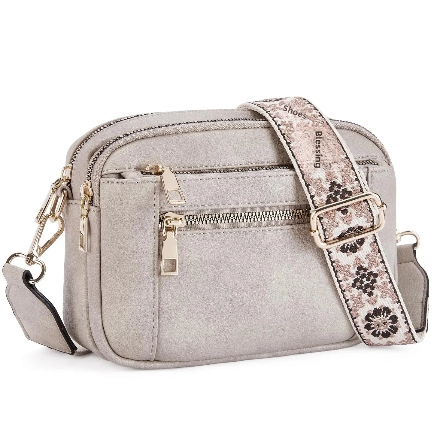 Multifunktionale Color Block Crossbody Tasche – Damen PU Leder Schultertasche & Geldbörse mit Verstellbarem Riemen Kaufschwan®