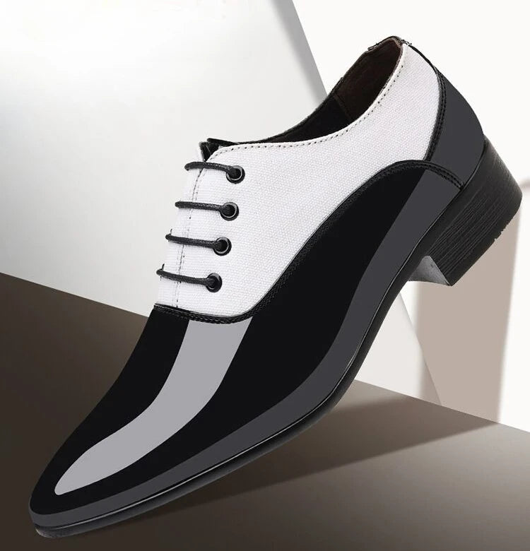 Herren Lackleder-Spitzschuhe – Elegante Luxus-Businessschuhe | Formelle Designer-Schuhe für Büro & Gesellschaft im Frühjahr & Herbst Kaufschwan®