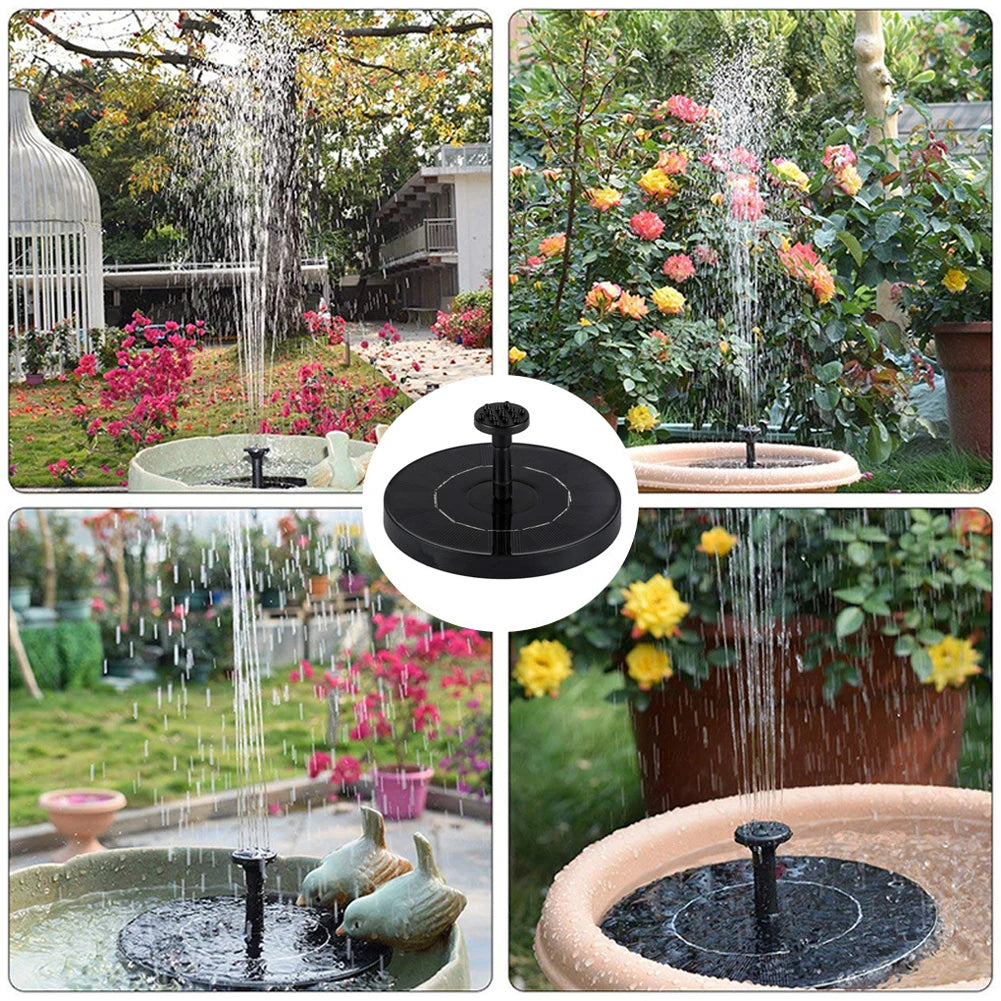 13/16/cm Schwimmende Solar-Wasserbrunnenpumpe – Solarpanel-Vogelbad-Fontäne mit 8 Düsen | Für Garten, Teich, Pool & Outdoor-Dekoration Kaufschwan®