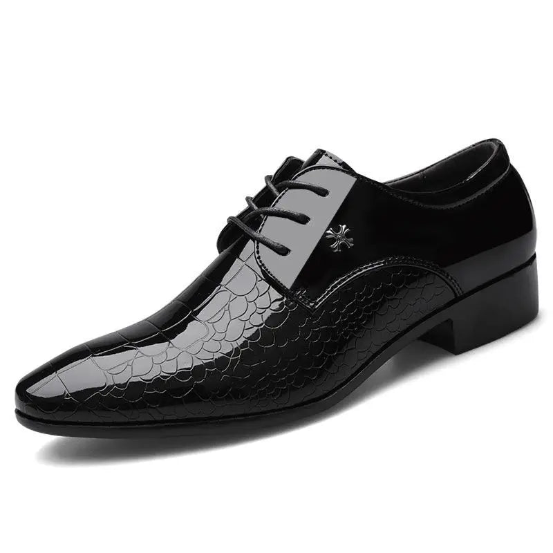 Herren Lackschuhe Schwarz – Elegante Spitzenschuhe mit Glänzendem Finish | Hochwertige Formelle Lederschuhe zum Günstigen Preis Kaufschwan® Schwarz 38