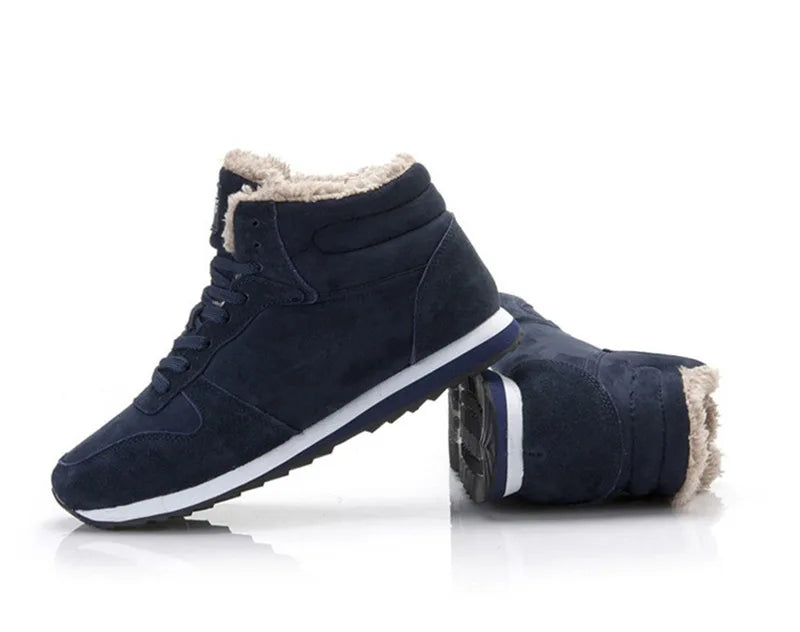 Warme Herren Winterstiefel mit Plüschfutter – Wasserdichte Schneestiefel in Übergrößen | Bequeme Herren Winter-Sneaker & Stiefeletten Kaufschwan®