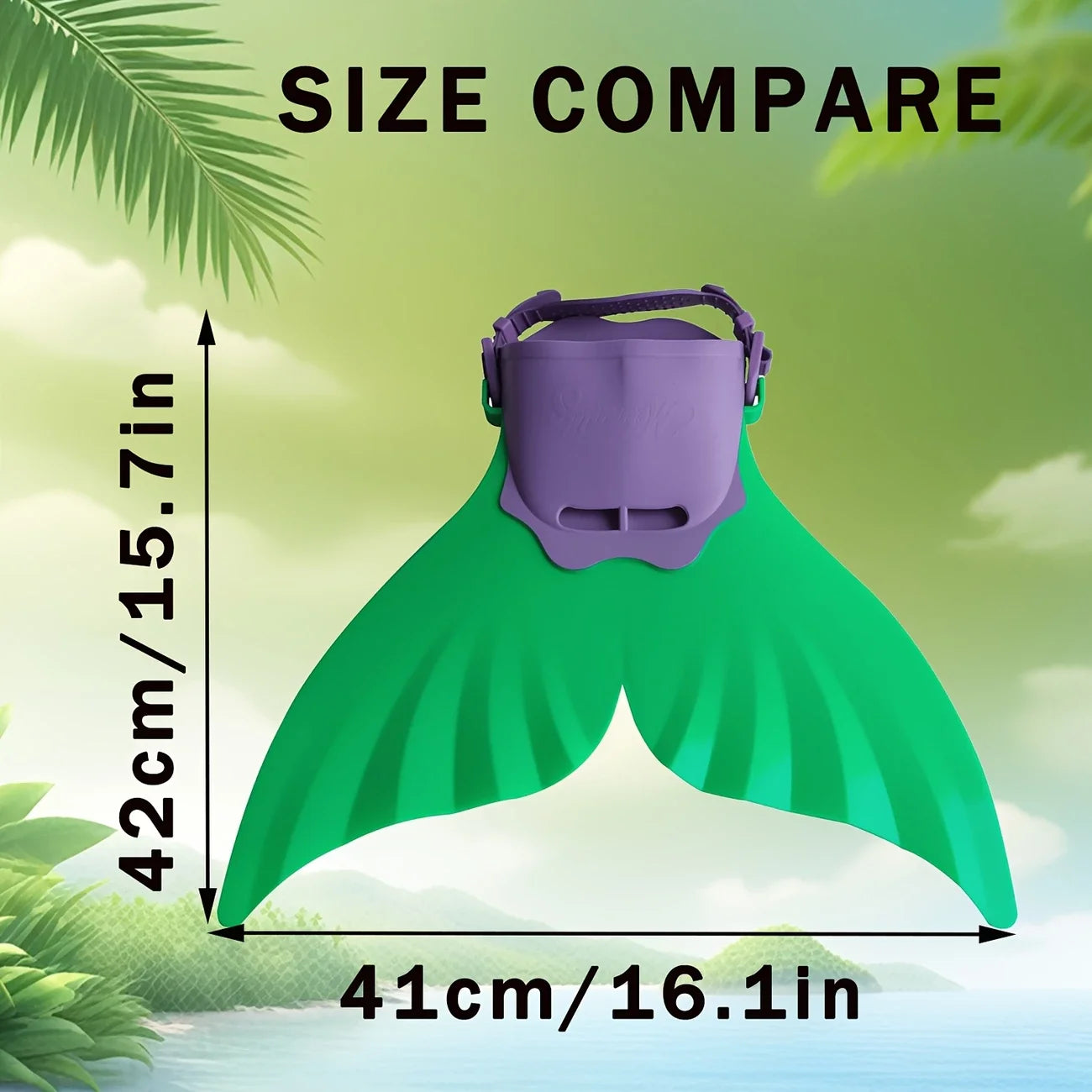 Kinder Meerjungfrau Monoflosse | Pinke Trainingsflosse | Membranflossen für Pool, Tauchen & Strandspaß Kaufschwan®