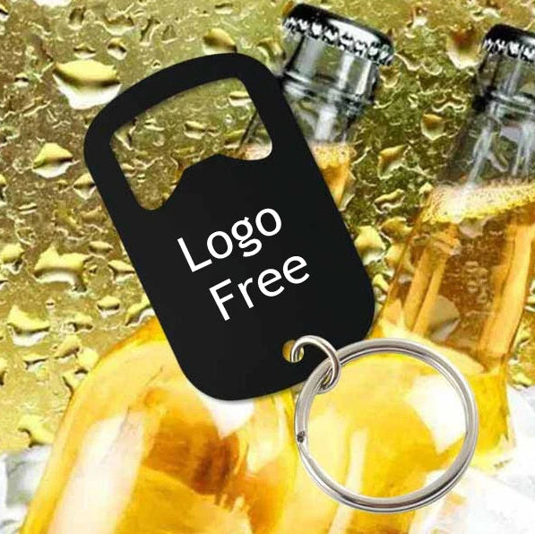 50 Stück Personalisierte Flaschenöffner-Schlüsselanhänger – Kostenlos graviert mit Logo | Edelstahl, Geschenk für Hochzeit, Geburtstag & Taufe