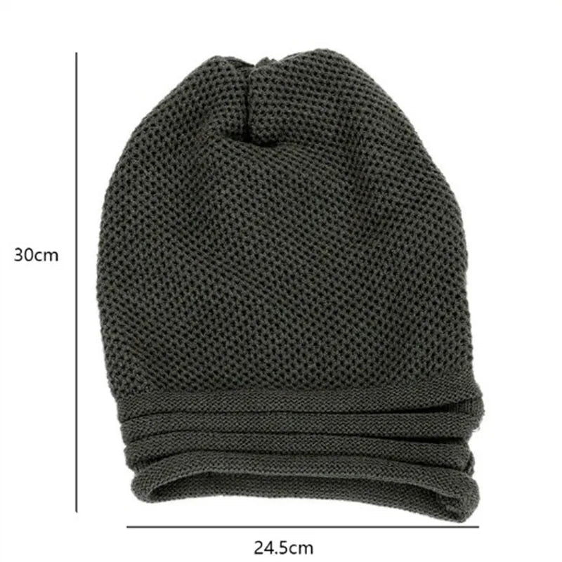 Winter Slouchy Beanie Mütze – Oversize Woll-Strickmütze für Damen & Herren | Warme Baggy Mütze für Ski & Alltag Kaufschwan®