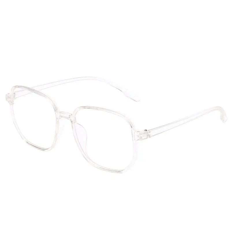 1 piece of women's jelly colored fashionable flat frame new retro simple irregular glasses suitable for daily outings Kaufschwan®