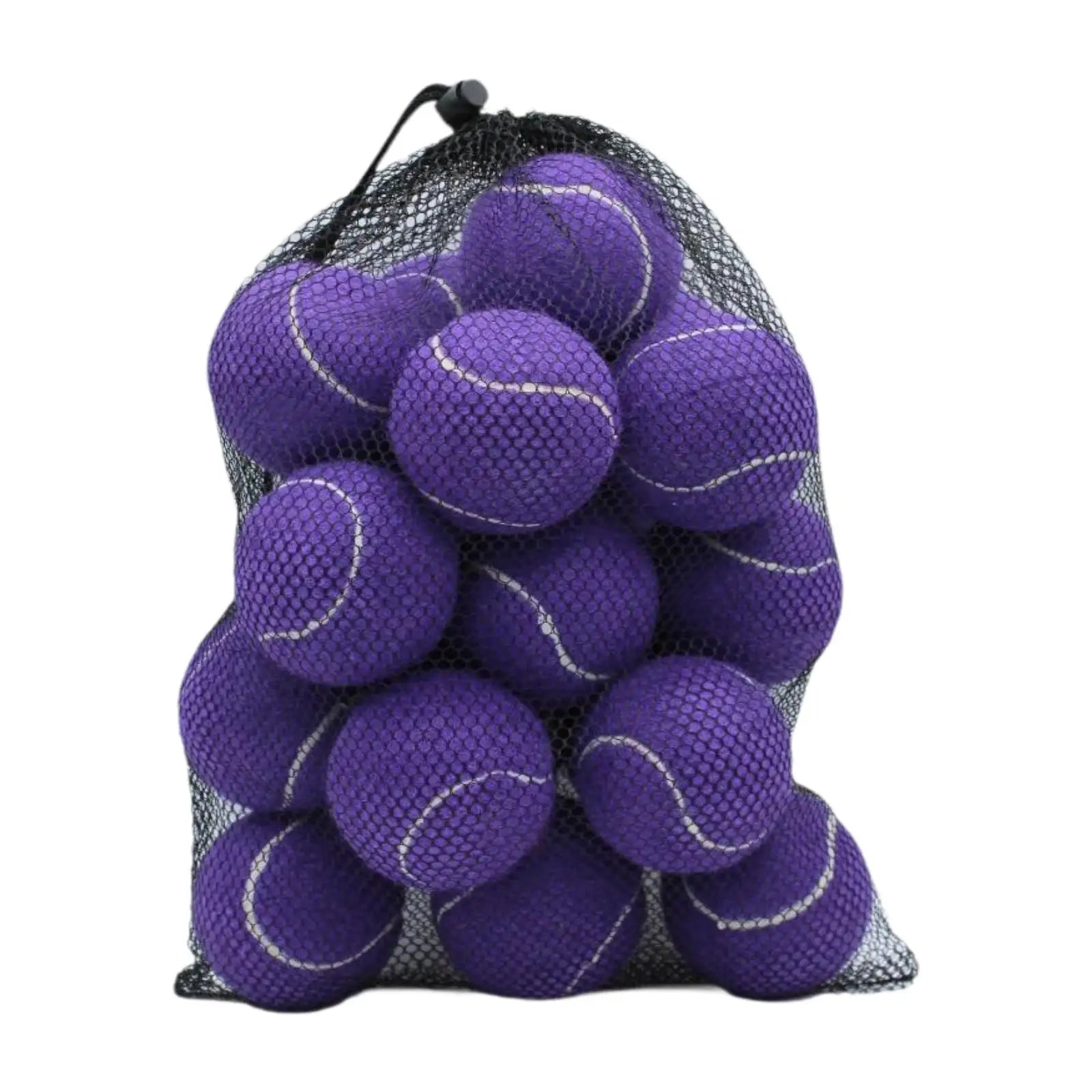 20er Pack Tennisbälle für Training & Übungen – Robuste 2,52" Standardgröße Bälle für Outdoor Sport & Tennistraining Kaufschwan® Lila