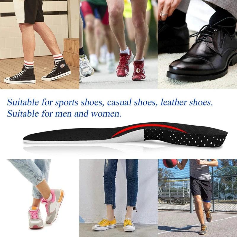 Orthopädische Memory Foam & Gel Einlegesohlen für Damen & Herren | Silikon Fußgewölbeunterstützung | Weiche Laufschuh & Sporteinlagen Kaufschwan®
