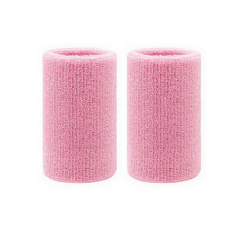 2 Stück Sport Schweißbänder – Schweißabsorbierende Tennis & Fitness Armbänder | Atmungsaktive Elastische Handgelenkbänder für Damen & Herren