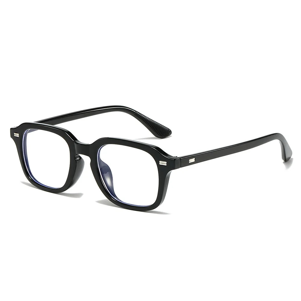 New Square Blue Light Blocking Glasses Men Unisex Women Rivets Transparent Anti Blue Light Computer Glasses Kaufschwan® Weiß Schwarz