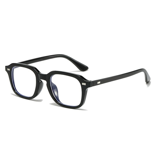 New Square Blue Light Blocking Glasses Men Unisex Women Rivets Transparent Anti Blue Light Computer Glasses Kaufschwan® Weiß Schwarz