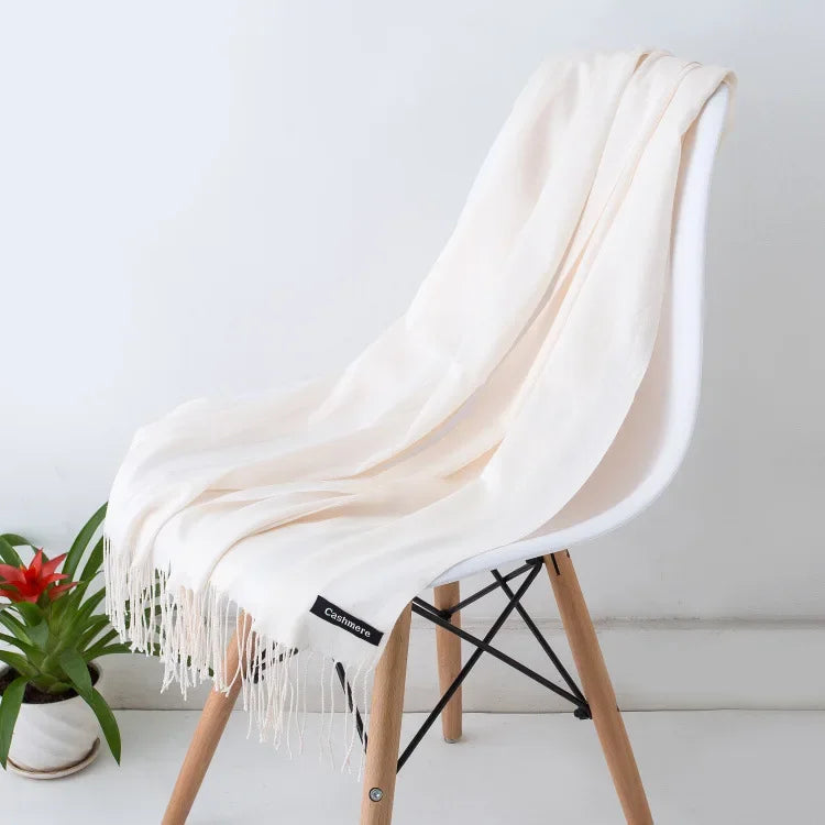 Damen Pashmina Schal | Weich wie Kaschmir | Warmer Winter Schal, Reise- & Büro-Accessoire