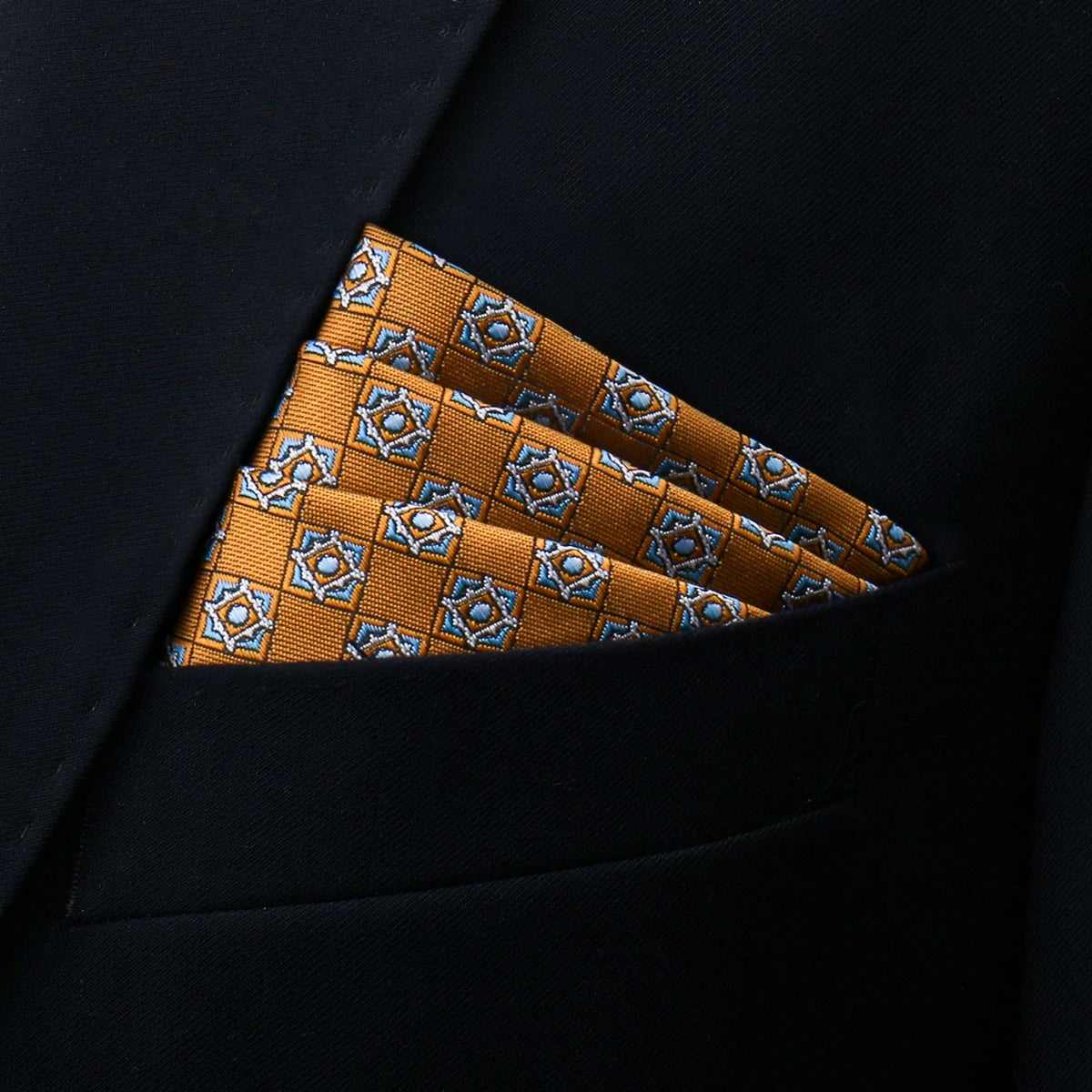 Neues Stil Herren Einstecktuch – Schwarzes Taschentuch Anzug Accessoire für Hochzeit, Party & Geburtstagsgeschenk Kaufschwan® Orange kariert