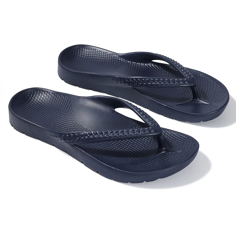 Flip-Flops für Herren | Sommer-Orthopädische Sandalen | Plantarfasziitis-Linderung | Weiche, Leichte Hausschuhe