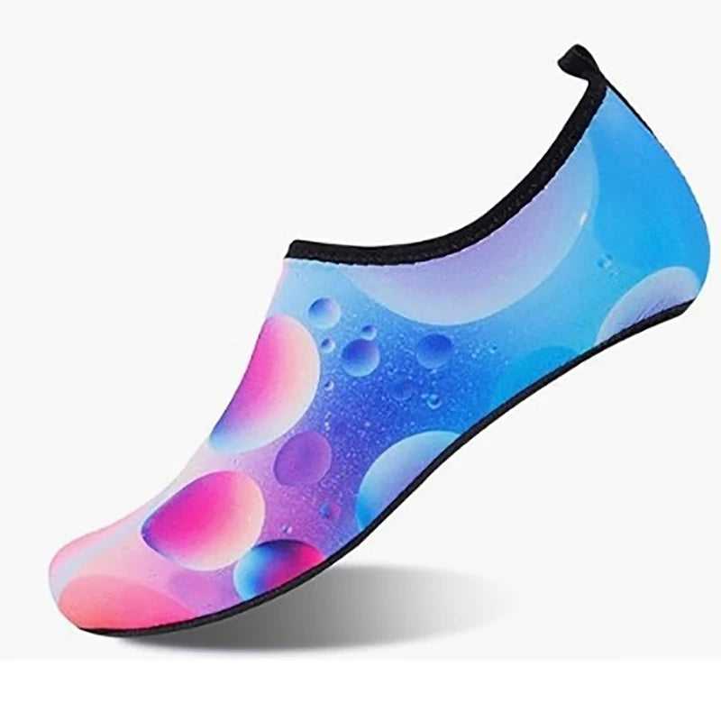 Damen Wasserschuhe Schnell Trocknend – Bequeme Strand & Yoga Schuhe, Atmungsaktive Badeschuhe Kaufschwan® Blau 38