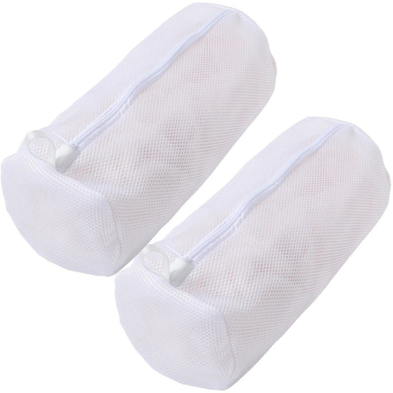 Schuh-Wäschenetz für Waschmaschine – Honigwaben-Mesh Waschbeutel mit Reißverschluss | Schuhreinigungsbeutel für Sneaker & Laufschuhe (39×18cm)