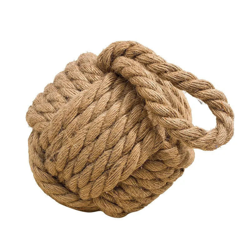 Türstopper im Mediterranen Stil – Dekorativer Seilball Türhalter | Kreatives Rustikales Design für Zuhause, Restaurants & Bars Kaufschwan®
