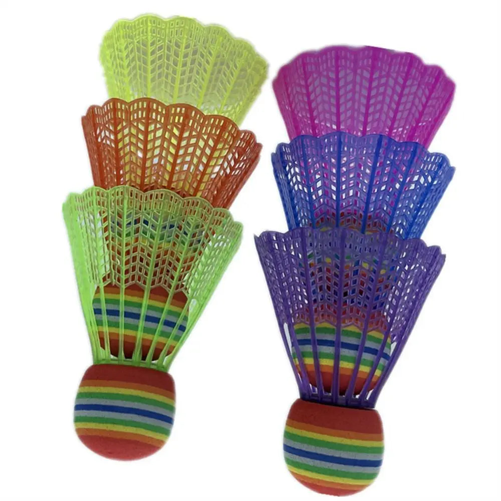 4 Stück Bunte Federbälle – Langlebige Trainings Federbälle mit Stabiler Flugbahn | Outdoor Badminton Zubehör Kaufschwan®