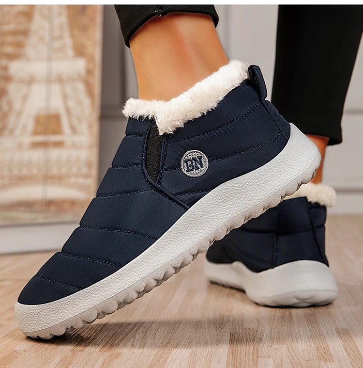 Warme Herren Schneestiefel – Unisex Wasserdichte Winter-Stiefeletten mit Plüschfutter | Rutschfeste Arbeits- & Outdoor-Schuhe Kaufschwan®