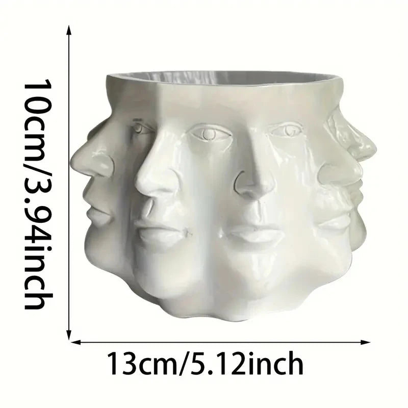 Abstrakter Facettierter Blumentopf – Kreativer Sukkulenten Pflanztopf | Innen-, Balkon- & Garten Dekoration Kaufschwan®