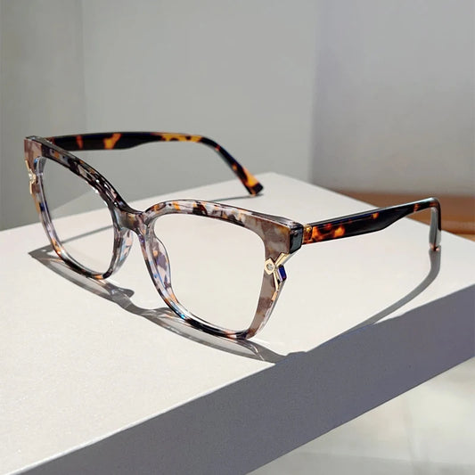 KAMMPT Women Vintage Glasses Stylish New Multi-color Rim Blue Light Blocking Decor Eyeglasses Trendy Brand Design Optical Frames Kaufschwan®