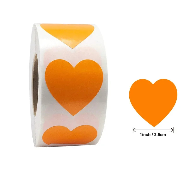 Herzförmige Aufkleber – Niedliche Etiketten für Kinder, Scrapbooking, Geburtstage, Hochzeiten, Spielzeug & Geschenkdekoration