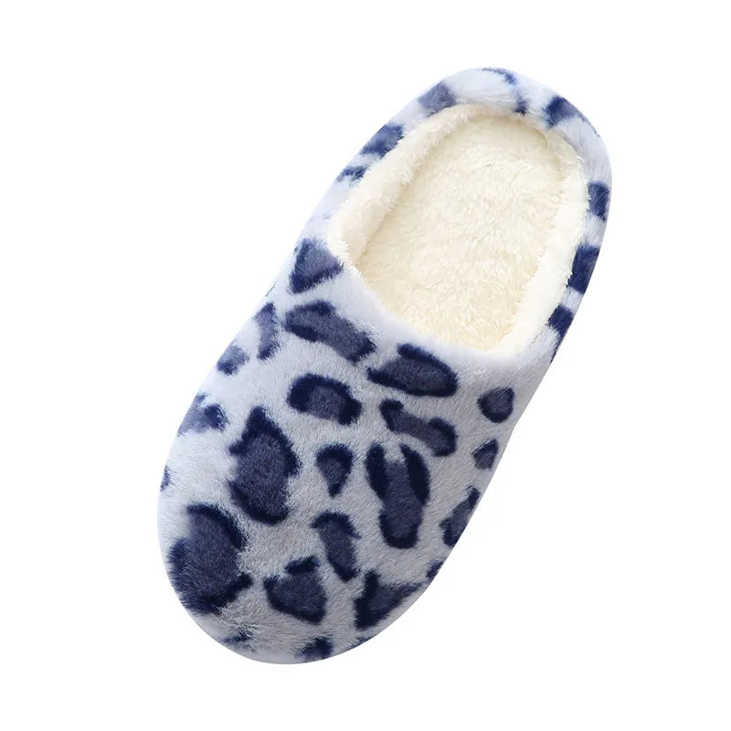 Leopardenmuster Winter-Hausschuhe | Indoor-Schuhe für Damen & Herren | Warme Fell-Slides | Rutschfeste Paare-Hausschuhe Kaufschwan®
