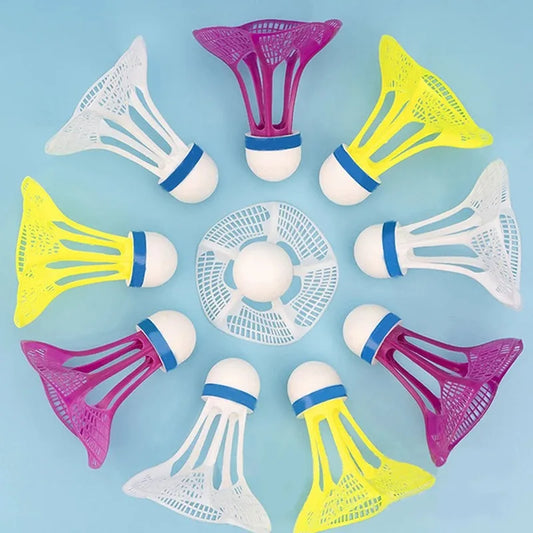 3 Stück Windfeste Badminton Federbälle – Bunte Nylon Trainings Federbälle | Windresistente Outdoor Sportaccessoires Kaufschwan®