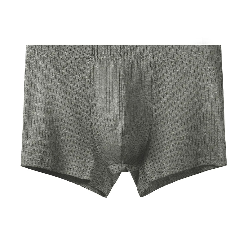 Herren Boxershorts aus Reiner Baumwolle | Einfach, Atmungsaktiv & Bequem | Sommerunterwäsche für Jungen & Männer Kaufschwan® Grau L