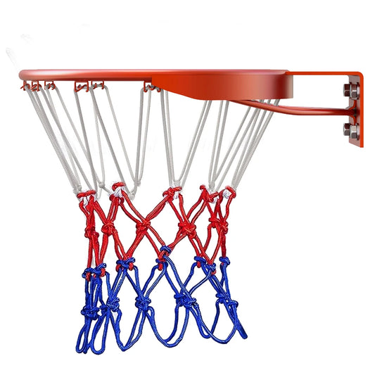 Allwetter Basketballnetz – Standard Dreifarbiges Netz für Outdoor Körbe | Strapazierfähiges Basketball Netz für Sport & Freizeit Kaufschwan®