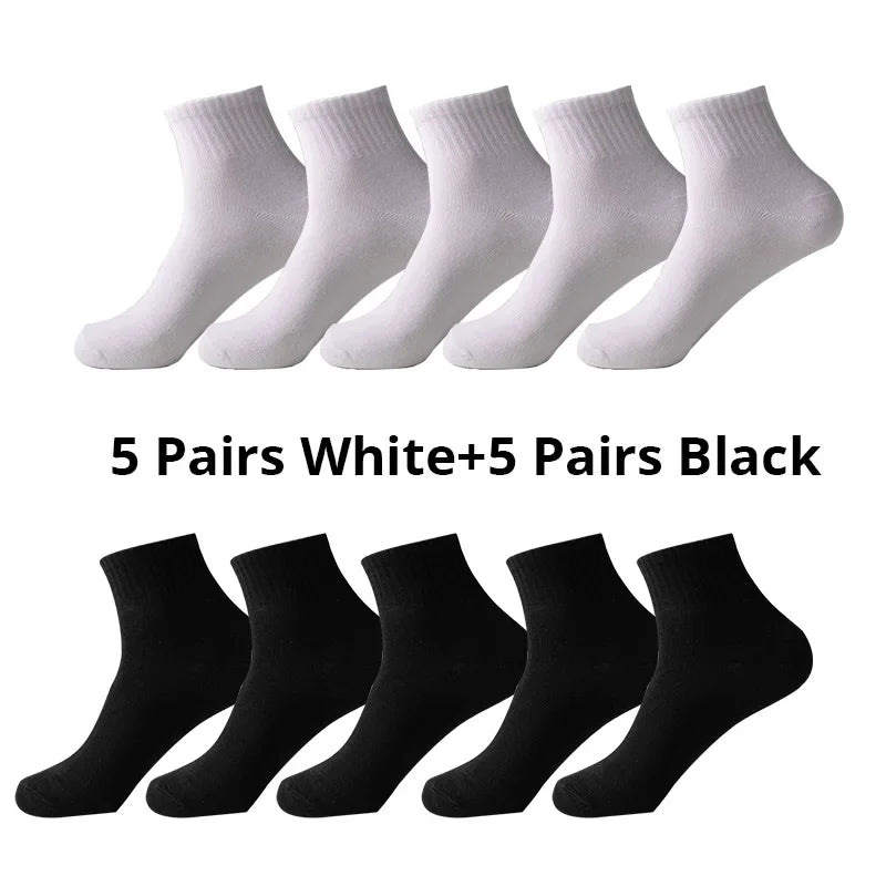 10 Paare Herren Atmungsaktive Komfort-Bürosocken | Freizeit- & Businesssocken für Sneaker & Arbeit | Ganzjahres Kaufschwan®