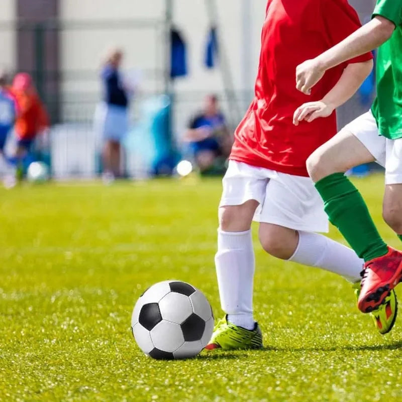 Professioneller Trainingsfußball – Größe 3, 4, 5 Klassisches Weiß-Schwarz Design | Hochwertiger PU Ball für Training & Freizeit Kaufschwan®